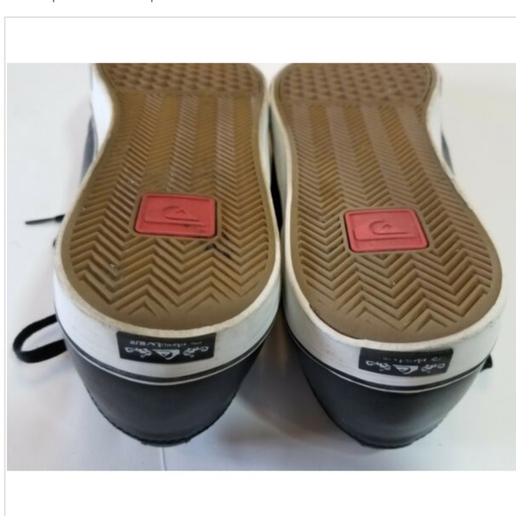 QUIKSILVER Regal Black LEATHER lace up sneakers 13 - Picture 8 of 8